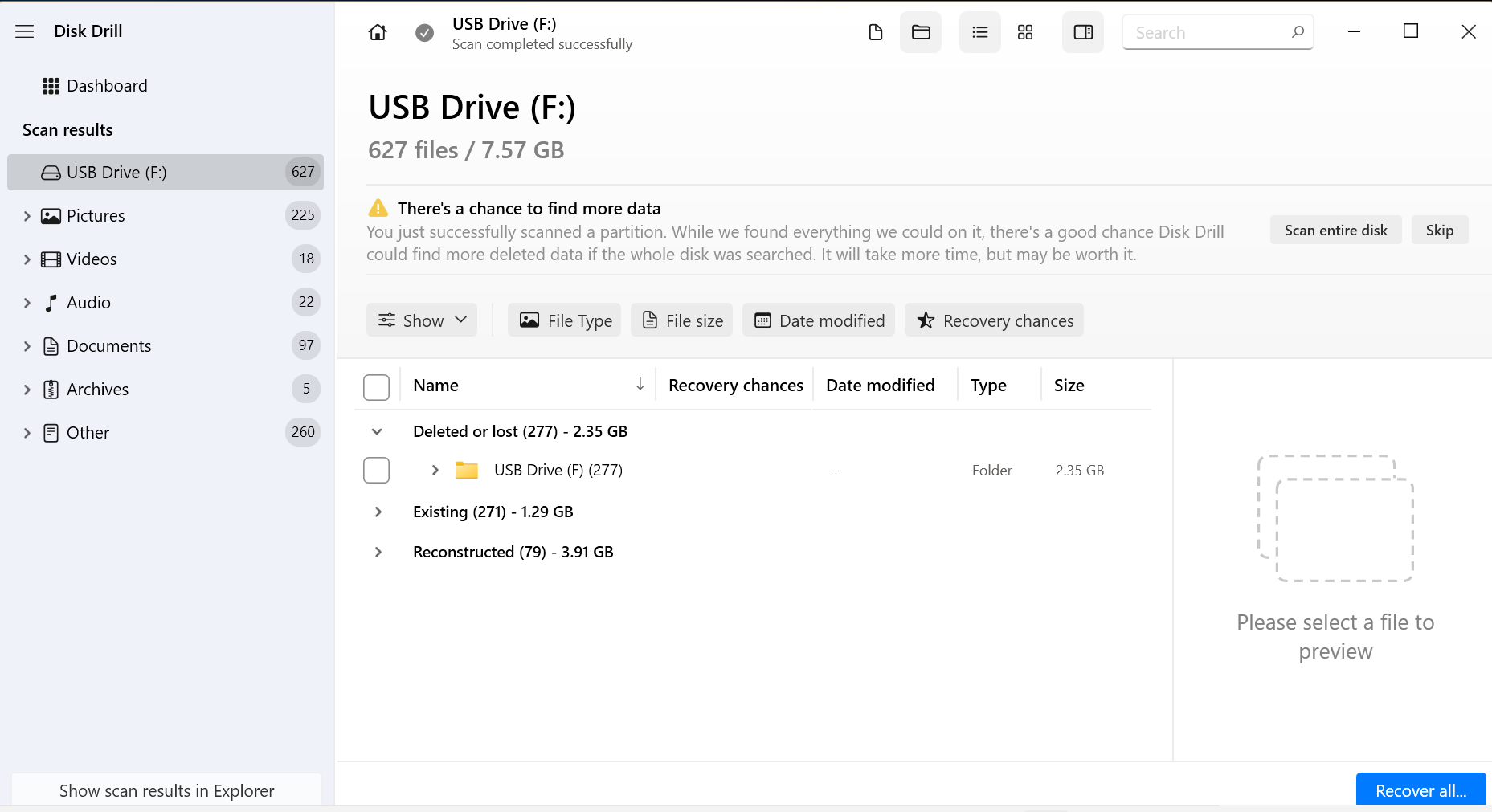 Disk Drill Recovery Performance 